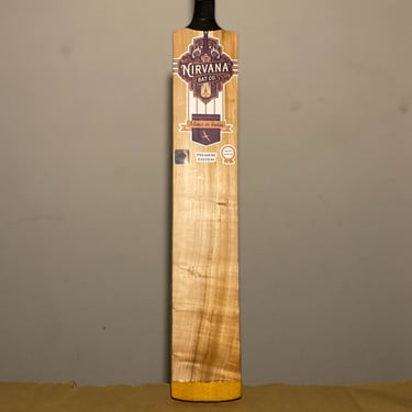 Hand-finished Nirvana cricket bat crafted in the Surat atelier.