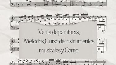 Venta de partituras, metodos y cursos de musica logo