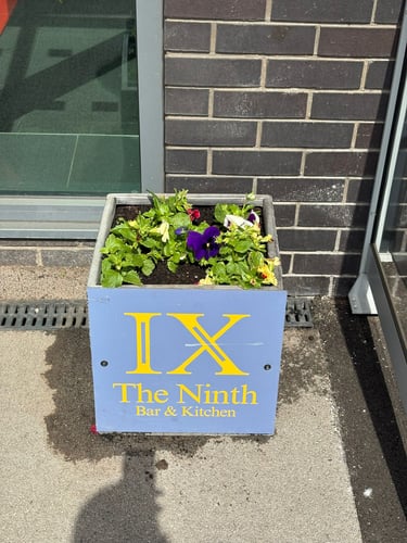 Planter sponsored by the 9th (Sagar Street, Castleford)