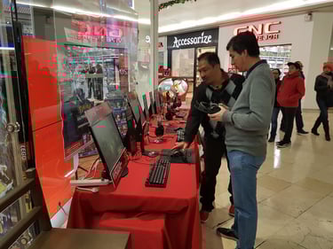 evento para demostración de equipos gamer