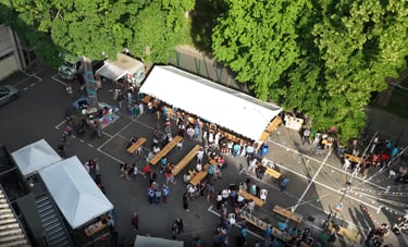 Photo de drone du festival - CUP26