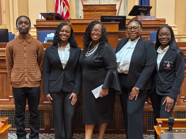 Jordan B. Fischer with Virginia Secretary of the Commonwealth Candi King
