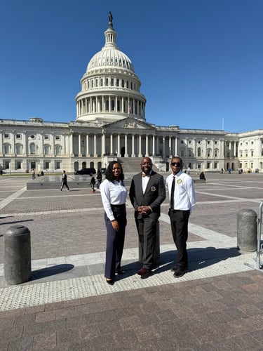 Jordan B. Fischer on Capitol Hill with Mayor Derick Wood