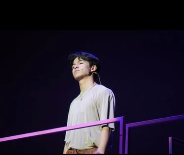 young male performer in musical theatre