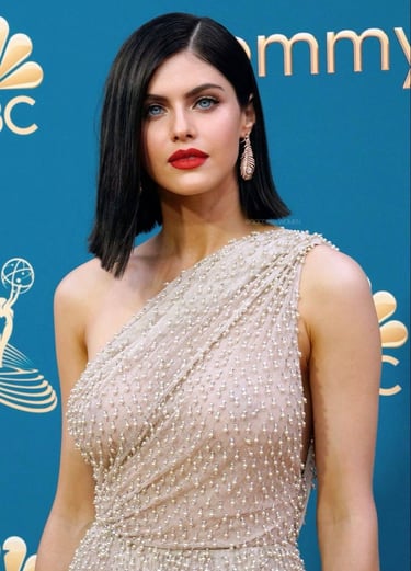 Alexandra Daddario in a stunning gown on the red carpet
