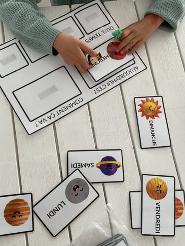 des enfants qui vont la routine pour se dire bonjour en classe de français