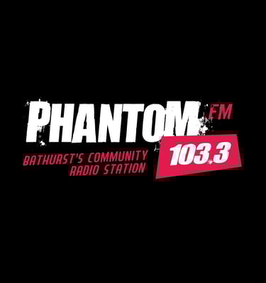 Phantom FM - 103.3 Bathurst,NB Community Radio logo