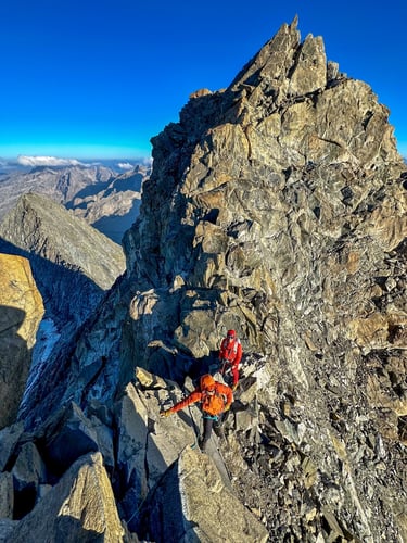 Monte Disgrazia normal route. Mountaineering