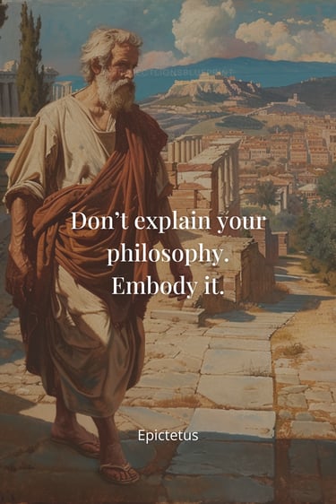 Stoic Quote By Epictetus