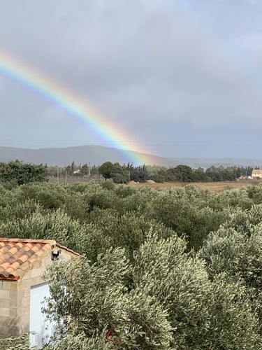 Rainbow arc en ceil at Domaine Des Lucques