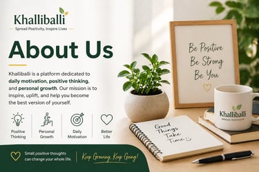 about khalliballi motivation and personal growth website