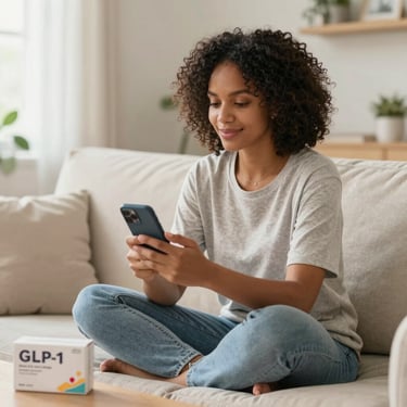How to get GLP-1 medication from home showing Yucca Health simple online process