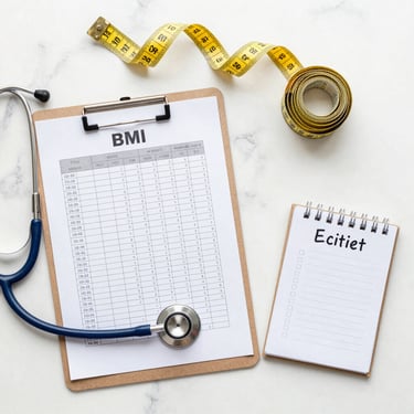 BMI check chart and doctor tools showing how to find the best weight loss program for your body