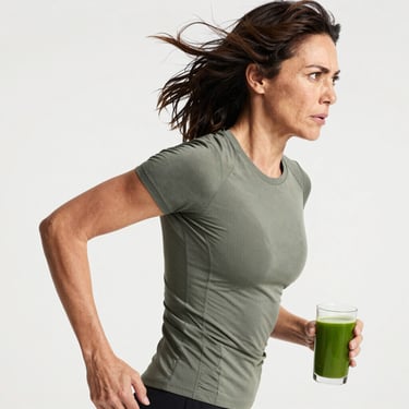 Woman asking how do I lose weight in my stomach finding Matcha Suri natural solution