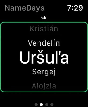 International Nameday Calendar Screenshot