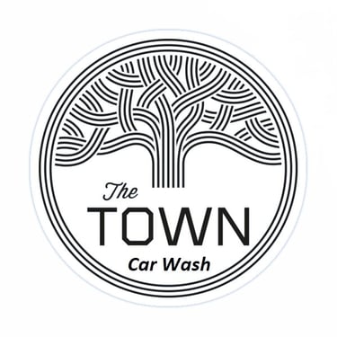 the town car wash logo