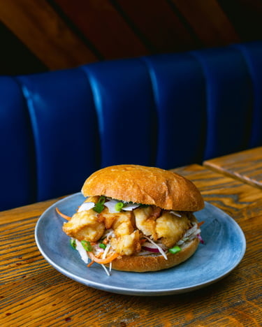 Coco Bread Fish Sandwich Jamrock Paris