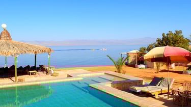 Boat passing by at the Red sea