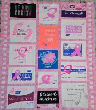 T-shirt memory quilt
