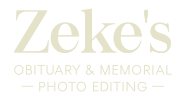 ZEKES OBITUARY PHOTO EDITING logo