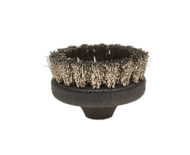 Zestaw okrągłych szczotek z metalowym włosiem do czyszczenia trudnych powierzchni myjką EV Poseidon.