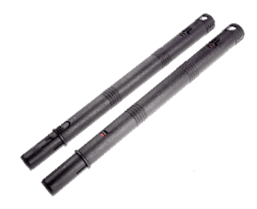 Wytrzymałe rury przedłużające do myjki parowej EV Atlantis, ułatwiające higieniczny dostęp do wysokich okien i sufitów.