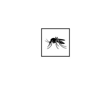 a silhouette image of a mosquito