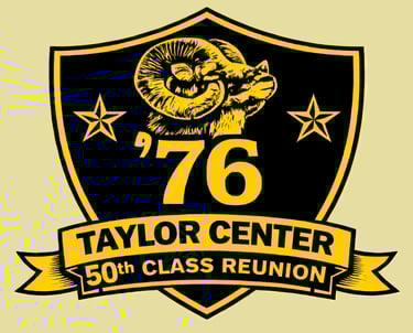 Taylor Center High School Class of '76 50th Reunion logo