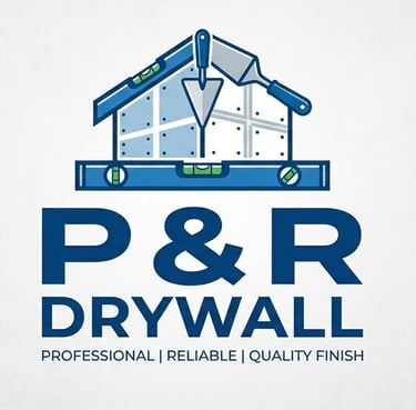 P&R Drywall  logo