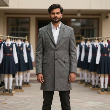A friendly person happily filling out a seller onboarding form on a laptop.