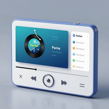 A smartphone screen showing the radio player with autoplay enabled.