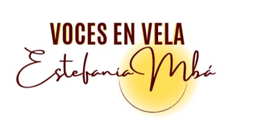 Voces en Vela de Estefanía Mbá logo