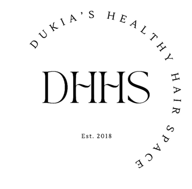 Dukia’s Healthy Hair Space (DHHS) logo