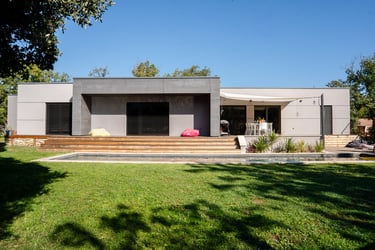 maison toit plat moderne