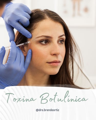 Woman receiving a cosmetic Botox injection for facial wrinkles and skin rejuvenation.