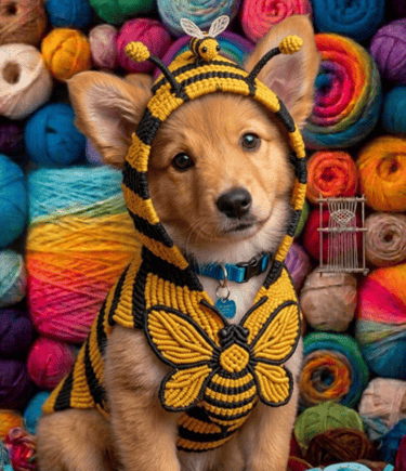 PERRO CHALECO ABEJA