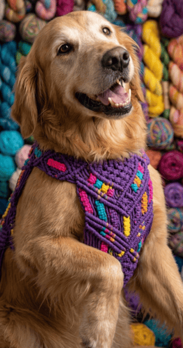 PERRO CHALECO MORADO