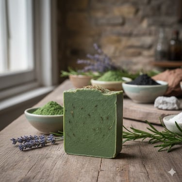 jabones artesanales de arcilla verde