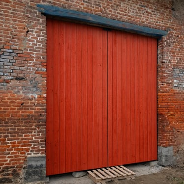 porte peinte avec une peinture naturelle respirante pour le bois 