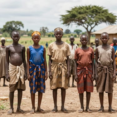 Local community members gathered at a school supported by Poeal’s initiatives