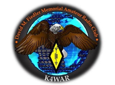 K4WAR - David M. Fiedler Memorial Amateur Radio Club logo