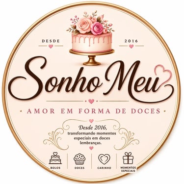 Sonho Meu – Amor em Forma de Doces!  logo