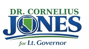 Dr. Cornelius D. Jones for Lt. Governor of Nevada logo