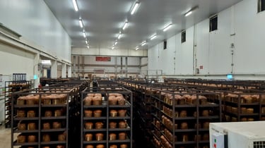 Linha ampla de produção.