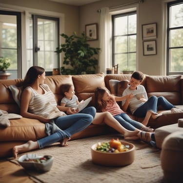 A cheerful delivery driver handing over a laundry bag at a sunny Jacksonville doorstep.