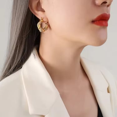 gold plated jewelry with cubic zirconia