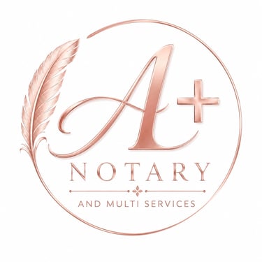 A Plus Notary Services logo