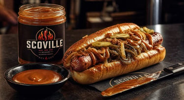 Sosisli Sandviç Scoville Acı Sos