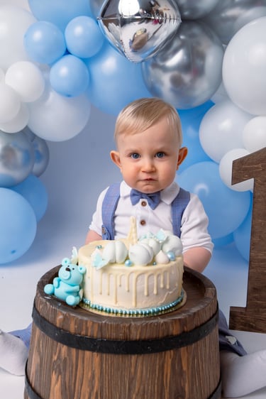 cake smash fotosesija