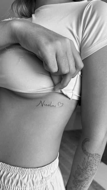 tatuagem nome de namorado amor fine line minimalista fortaleza